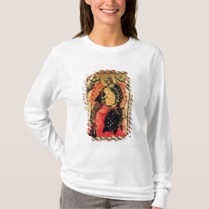 Camiseta Madonna e criança Enthroned com as duas pessoas