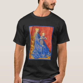 Camiseta Madonna e Criança Enturonados Jean Fouquet T-Shirt