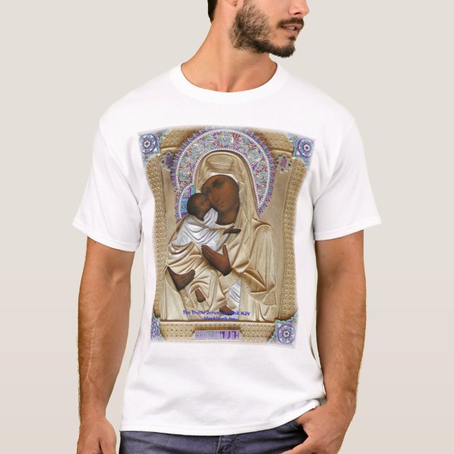 Camiseta Madonna e Emmanuel pretos (Frente)