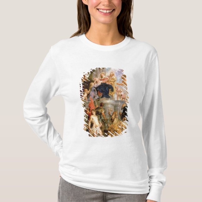 Camiseta Madonna Enthroned com criança (Frente)