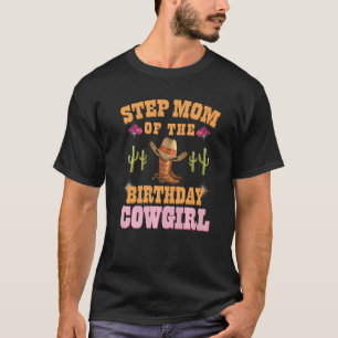 Camiseta Madrasta da Caubói de Aniversário Vaqueira Ocident