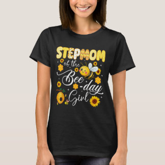 Camiseta Madrasta da menina do aniversário do mel Funny Ani