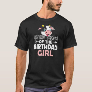 Camiseta Madrasta Da Menina Do Aniversário Fazenda De Vacas