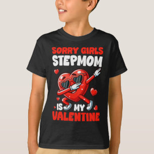 Camiseta Madrasta é meu coração de valentim garotas engraça