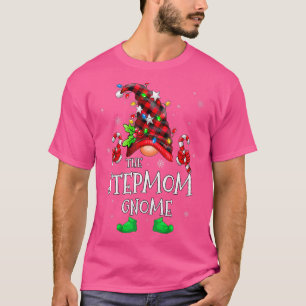 Camiseta Madrasta Gnome Buffalo Xadrez Combinando Família N