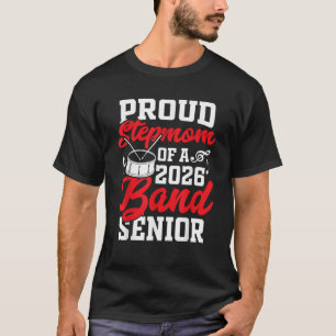 Camiseta Madrasta orgulhosa de um veterano da banda de 2026
