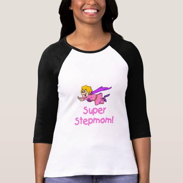 Camiseta Madrasta super (vôo) (Frente)