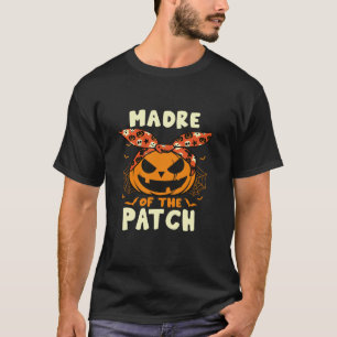 Camiseta Madre Do Grupo De Patch Costume Halloween Pumpkin