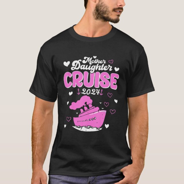 Camiseta Madre Filha Cruise 2024 Viagem Familiar M (Frente)
