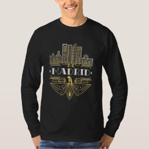 Camiseta Madri Espanha Art Deco Souvenir Men Women