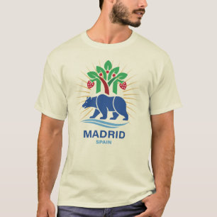 Camiseta Madrid Espanha Europa