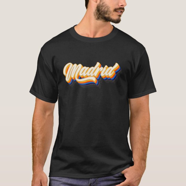 Camiseta Madrid Espanha vintage style (Frente)