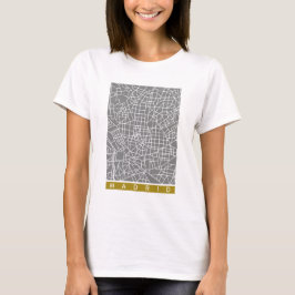 Camiseta Madrid map