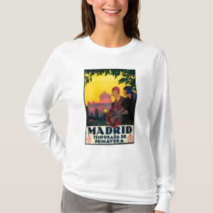 Camiseta Madrid no poster do promocional do viagem da