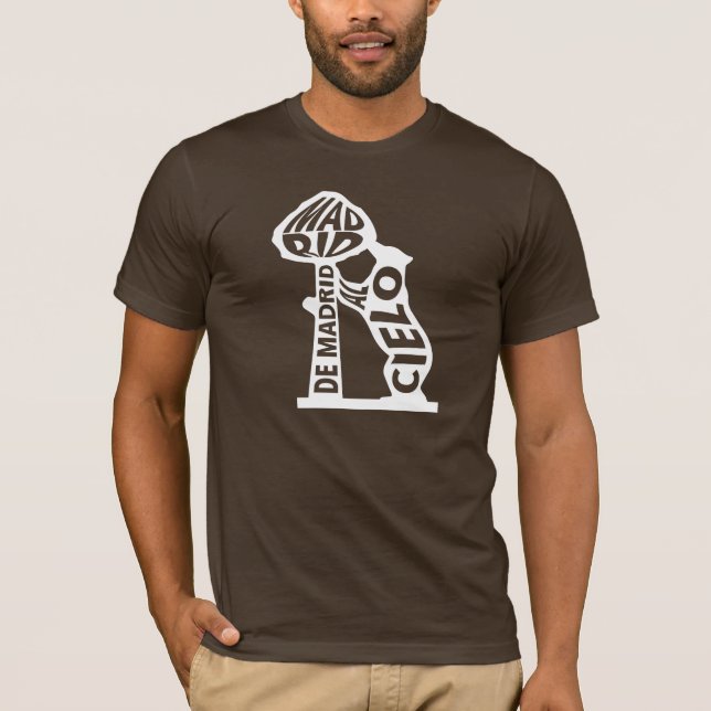 Camiseta Madrid to Heaven Typographic - Bear and Tree (Frente)
