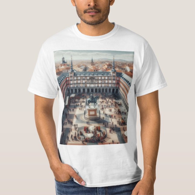 Camiseta Madrid: Un Viaje a la Capital Española (Frente)