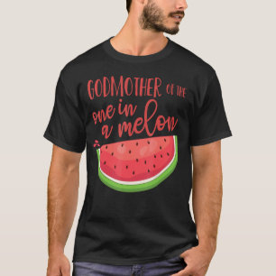 Camiseta Madrinha Birthday Um no Tema Melão