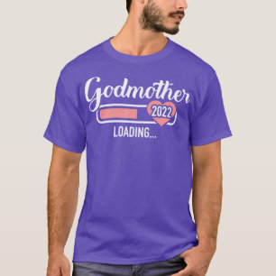 Camiseta Madrinha carregando 2022 para o anúncio da gravide