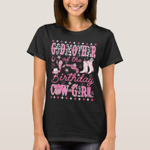Camiseta Madrinha Da Cow-girl Do Aniversário Nk Rodeio Ocid