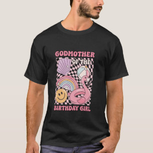 Camiseta Madrinha da Família de Piscinas de Birthday Girl P