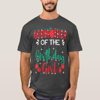 Camiseta Madrinha Da Garota De Aniversário, Morango, Consid