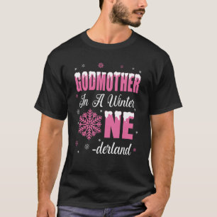 Camiseta Madrinha Da Rapariga De Aniversário Winter Onederl
