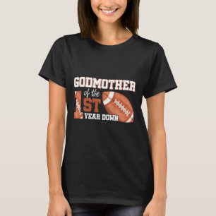 Camiseta Madrinha Da rua De Futebol De 1 Ano De Aniversário