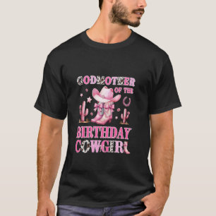 Camiseta Madrinha Da Vaqueira De Rodeio Da Festa De Anivers