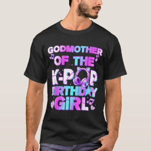 Camiseta Madrinha das garotas de aniversário do k-pop músic