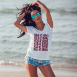 Camiseta Madrinha de casamento Burgundy Correspondente Part<br><div class="desc">Está procurando a roupa de festa de solteira perfeita? Agrupem-se com as vossas namoradas e escolham camisetas iguais para todos vós! Estas camisas de madrinha de casamento burro são perfeitas para uma festa de solteira divertida e de cama. Escolha diferentes temas de festa de solteira para se inspirar. Quer você...</div>
