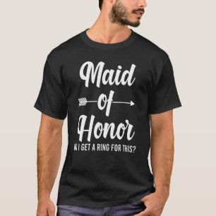 Camiseta Madrinha de casamento De Mens, Tenho Um Anel Para