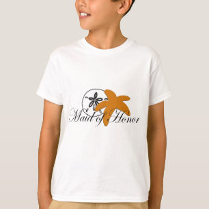 Camiseta Madrinha de casamento de Starfish Dólar de areia