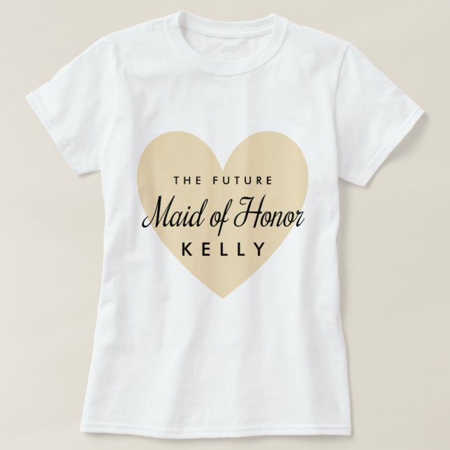 Camiseta Madrinha de casamento futura (Frente do Design)
