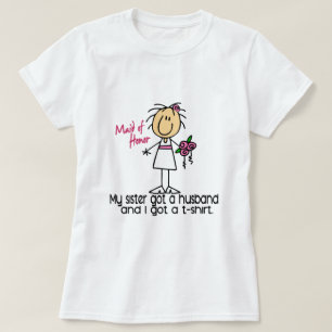 Camiseta Madrinha de casamento Stick Figura I - Tem uma TSh