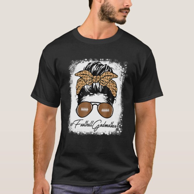 Camiseta Madrinha De Futebol Sangrenta Com Leopardo Mess (Frente)