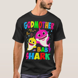 Camiseta Madrinha Do Aniversário Do Bebê Tubarão, Madrin