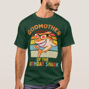 Camiseta Madrinha do Aniversário do Tubarão, Deus, Mãe, A M