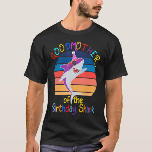 Camiseta Madrinha do Aniversário do Tubarão, Deus, Mãe, A M