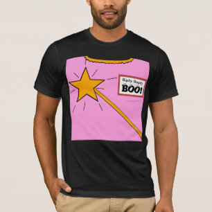 Camiseta Madrinha feericamente com varinha e o Nametag