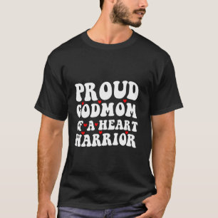Camiseta Madrinha Orgulhosa De Um Guerreiro Do Coração Ciru