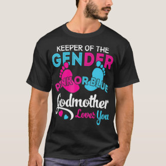 Camiseta Madrinha Rosa ou Azul ama Você Rever Sexo Mãe