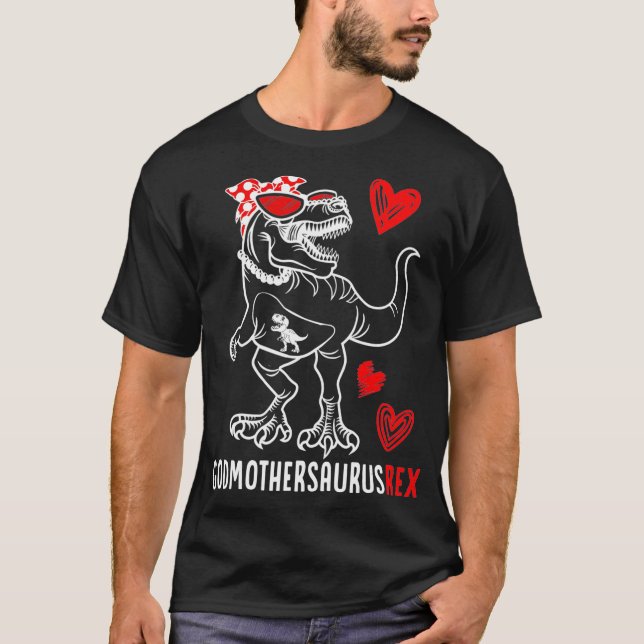 Camiseta Madrinha Saurus Godmothersaurus Dinosaur Gift Fo (Frente)