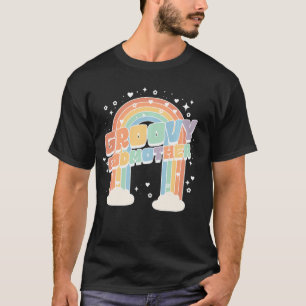 Camiseta Madrinha Segundo Aniversário Arco-Íris Dois segund