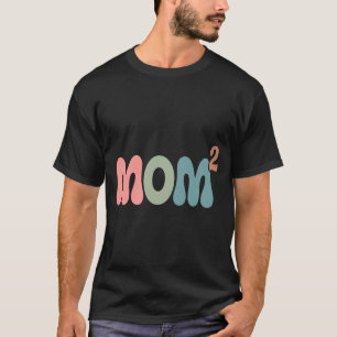 Camiseta Mãe2 mãe ao quadrado mãe de dois gêmeos mamãe mães