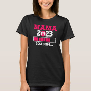Camiseta Mãe 2023 bebê grávida de menina esperando