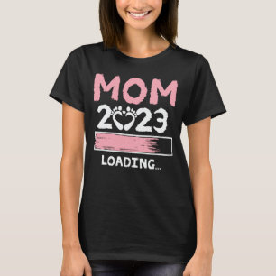 Camiseta Mãe 2023 Carregando Futuro Engraçado Nova Mãe Para