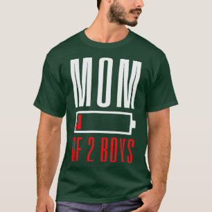 Camiseta Mãe 2 Meninos Dia de as mães Mãe