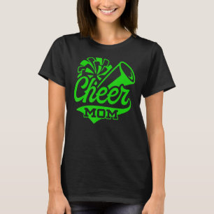 Camiseta Mãe, a maior fã do Leopardo, imprime preto e verde