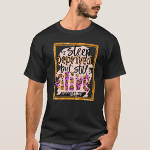 Camiseta Mãe A Vida Dorme Privada Mas Ainda Viva Leopardo M