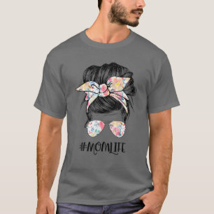 Camiseta Mãe A Vida Má Cabelo Roupa Mulher Dia de as mãe
